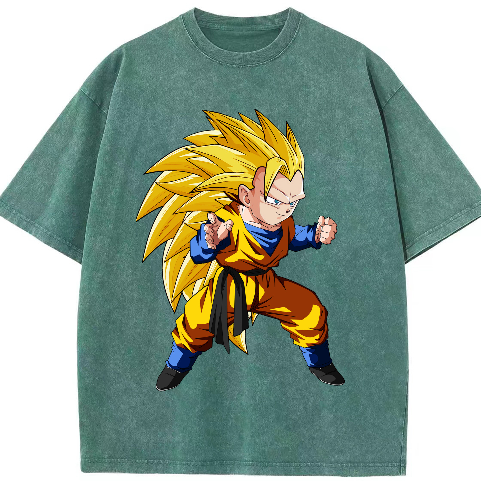 （画像用） ドラゴンボール ベジータ四世（Bejīta Yonsei）DRAGON BALL Vegeta IV 綿100% ヴィンテージ風 半袖Tシャツ（フロントプリント）